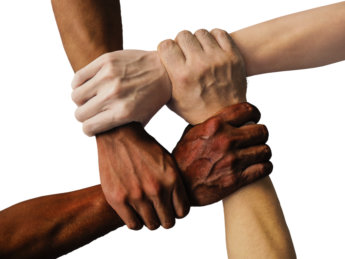 Eine komplexe und diverse, sprich, eine vielfältige Wahrnehmung Europas könnte helfen, Ressentiments abzubauen. Bild: truthseeker08 via pixabay (https://pixabay.com/de/photos/hand-vereint-zusammen-menschen-1917895/, CC: https://pixabay.com/de/service/license/)